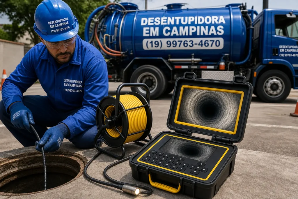 Vídeo Inspeção de Esgoto em Campinas